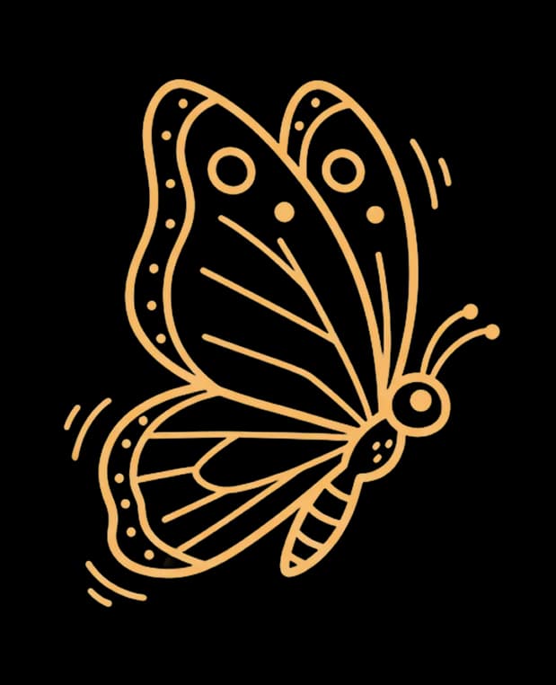 Illustration eines Schmetterlings