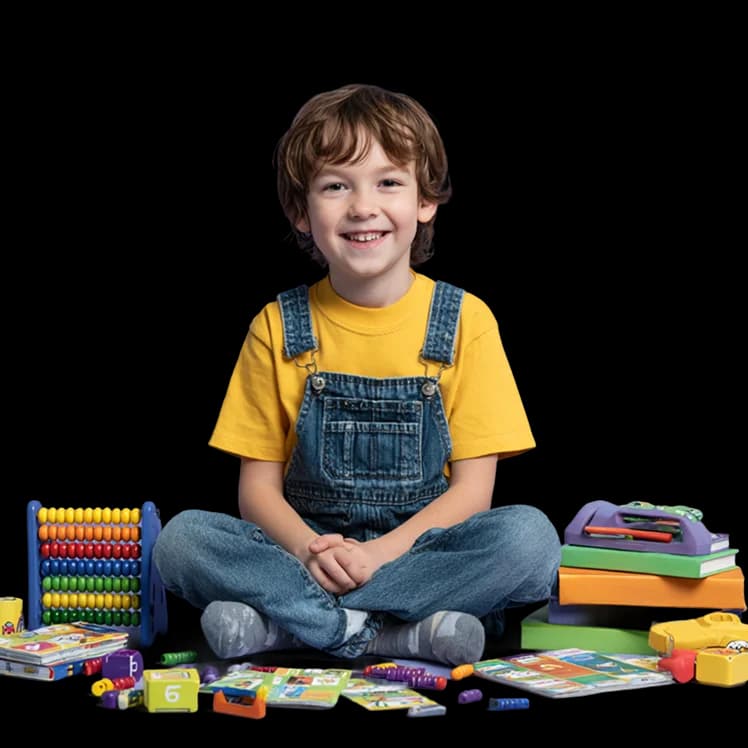 spielendes Kind in der Vorschule beim Lernen